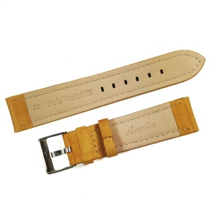 Curea Ceas „Sand Suede” 01D140 – Piele Întoarsă Crem, Stil Minimalist (18mm - 20mm) - Img 2
