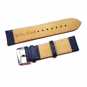 Curea Ceas Fleurus France – Piele Naturală Bleumarin (18mm - 24mm) - Img 2