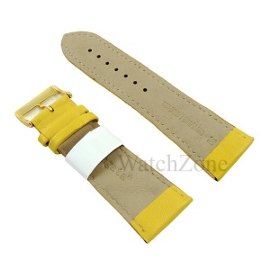 Curea ceas galbena din piele 10mm 12mm 14mm 16mm 18mm 20mm 22mm 24mm 26mm 28mm 30mm NAGATA - Img 3