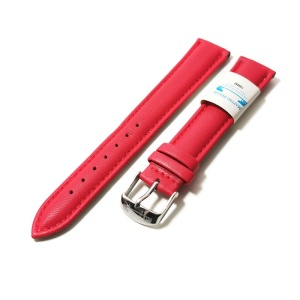 Curea Ceas Matteo Ferari din Piele Naturală Roșie, Dublu Strat cu Interior Crem și Cataramă Inox, Model WZ5166 (12mm - 18mm) - Img 4