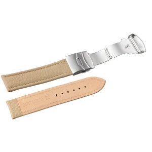 Curea Ceas Piele Naturala Crem 18mm - 24mm WZ435 - Img 3