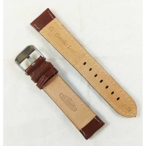 Curea Ceas Piele Naturala Maro 20mm WZ2300 - Img 2