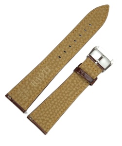 Curea Ceas Piele Naturală Maro/Negru – 18/20/22 mm – Cusătură Albă - Img 7