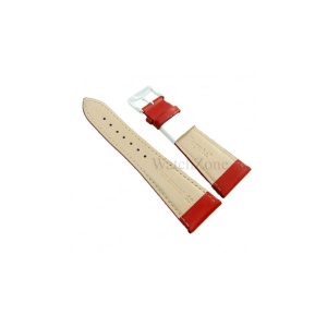 Curea ceas piele naturala rosie 10mm 12mm 14mm 16mm 18mm 20mm 22mm 24mm 26mm 28mm 30mm NAGATA - Img 3