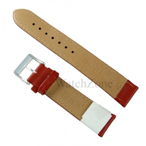 Curea ceas piele naturala rosie 10mm 12mm 14mm 16mm 18mm 20mm 22mm 24mm 26mm 28mm 30mm NAGATA - Img 4