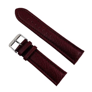 Curea Ceas Piele Naturală Vișinie 24mm WZ2363 - Img 1