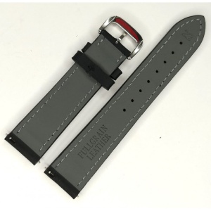 Curea Ceas Premium din Piele Full Grain – Black Stealth, Quick Release - Img 3