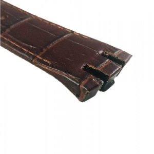 Curea Ceas Swatch 20mm Piele Naturala Maro WZ2107 - Img 2