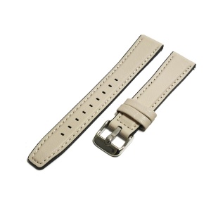 Curea de ceas Bej din piele ecologica si silicon - 14mm 16mm 18mm 20mm - WZ5416 - Img 4