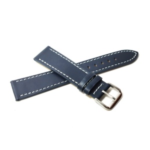 Curea de ceas culoare Bleumarin din piele naturala 20mm WZ5206 - Img 2