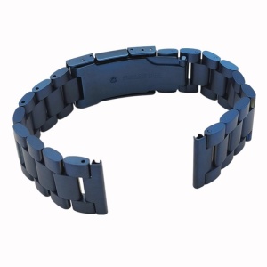 Curea de Ceas din Oțel Masiv | Albastru Marin Mat | Calitate Premium 16-22mm WZ2045 - Img 4