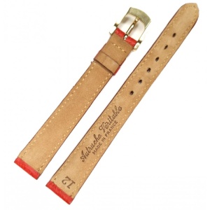 Curea de Ceas din Piele de Struț – Made in France – Fleurus – 12/10 mm – Cataramă Aurie – Grosime 3 mm - Img 2