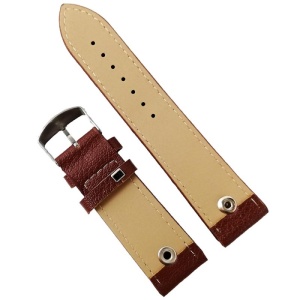 Curea de ceas din piele ecologică maro - 24mm WZ2860 - Img 2