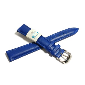 Curea de ceas din piele naturala Matteo Ferari Albastra 12mm, 14mm, 16mm, 18mm, 20mm, 22mm, 24mm WZ5145 - Img 2