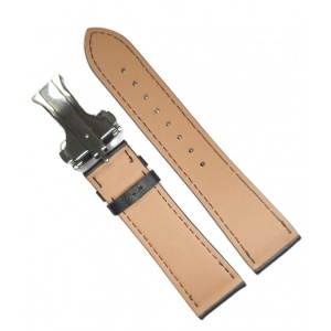 Curea de Ceas din Piele Neagră – 22 mm – Lungime M – Sistem Deployant – Inspirat Hermès - Img 3