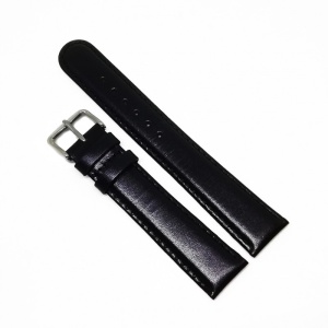 Curea de ceas din piele neagra XL 20mm WZ3280