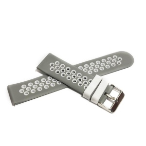 Curea de ceas Gri din Silicon 22mm WZ5357 - Img 2