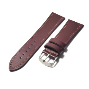 Curea de ceas Handmade din piele naturala, culoare Castanie - 28mm - Img 4