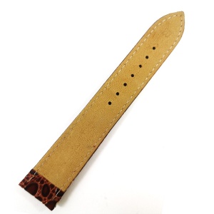Curea de ceas Maro Deschis cu Imprimeu Aligator 20mm 22mm - Img 2