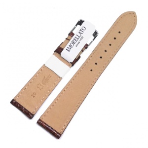 Curea de ceas Morellato - Maro inchis - Piele Veritabila Crocodil - 20mm - A01U0518052034CR - Img 3