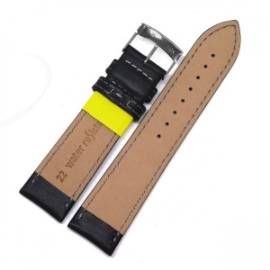 Curea de ceas Morellato Regatta Vitello Water Resist - Culoare Neagra, cusatura alba - 20mm / 22mm - A01X2785237019CR - Img 2