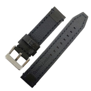 Curea de ceas neagra din piele naturala 20mm 22mm 24mm 26mm WZ4161 - Img 3