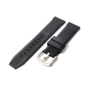 Curea de ceas Neagra din Silicon 20mm, 22mm, 24mm JD005 - Img 4