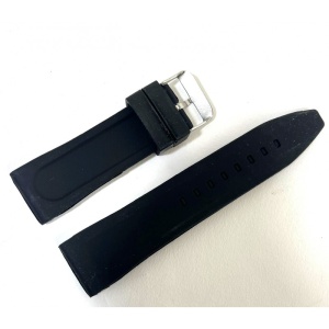 Curea de Silicon Neagră pentru Ceas | 22mm | WZ1307 - Img 2