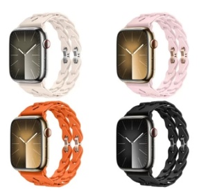 Curea Hoco WA28 – Silicon Fashion Hollow – Compatibilă Apple Watch 38-49 mm – Design Creativ și Aerisit