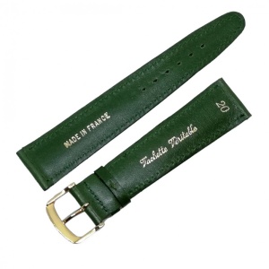 Curea pentru ceas din piele naturala verde - 20mm C2944 - Img 5