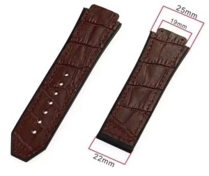 Curea Piele Naturală de Vacă compatibila Hublot Big Bang/Classic Fusion – 26/19 mm – Fără Cataramă - Img 2