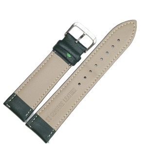 Curea Piele Naturală Verde – 18/20/22 mm – Finisaj Semilucios - Img 3