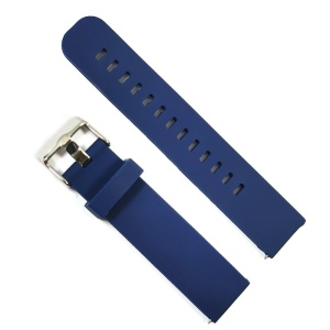 Curea Silicon Albastră cu Quick-Release – 18/20/22 mm – Cataramă Argintie