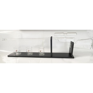 Decantor Sticlă în Formă de Pușcă – Set cu 4 Pahare WZ5132