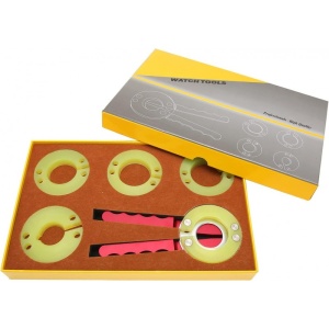Deschizător Reglabil Bezel pentru Ceas – 4 Capete de Schimb – Unealtă Profesională - Img 1