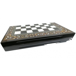 Joc 2 în 1 – Table și Șah din Lemn – Dimensiuni 49 x 25 x 7,5 cm – Piese Table din Acril, Piese - Img 8