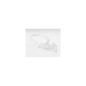 Set 100 Suporturi Acrilice Transparente pentru Ceasuri – Formă C – 10 x 3 x 5 cm – Expozitor Magazin - Img 3