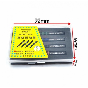 Set 4 Stilouri Ulei pentru Mecanisme Ceas – Oiler Pens cu Vârf de Precizie – Unealtă pentru Ceasornicari