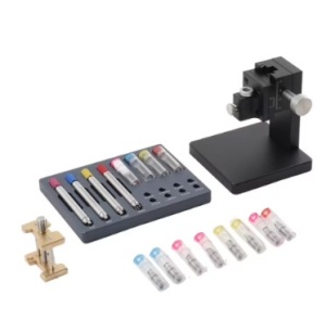 Set Presă pentru Montare și Extragere Ace Ceas – 4 Mânere – Oțel Inoxidabil – Pentru Ceasornicari – 0.15 – 2.9 mm