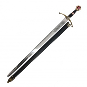 Spadă Templier cu Teacă – Oțel de Toledo – 103 cm – Made in Spain - Img 4
