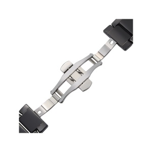 Bratara ceas otel inoxidabil neagra 18mm 20mm 22mm WZ125 - Img 2