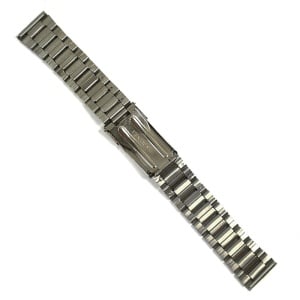 Brățară de Ceas Argintie – 20/22 mm – Finisaj Alternativ Mat și Lucios – Închidere Fluture cu Siguranță – 18BR90 - Img 3