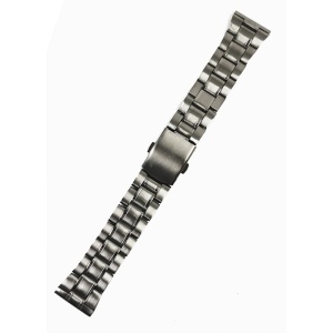 Bratara de ceas Argintie cu butoane 22mm WZ4766 - Img 4