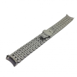 Bratara de Ceas Argintie din Otel Inoxidabil - Capete Curbate - 20mm - WZ3787 - Img 2