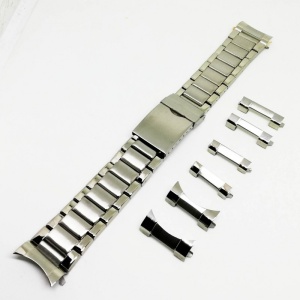 Bratara pentru ceas din otel inoxidabil Argintie 22mm / 24mm - 2BR35 - Img 2