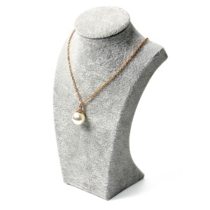 Bust expunere bijuterii - Catifea Gri BU2980-XL - Img 5