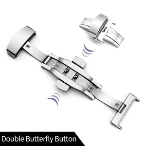 Cataramă Deployant Premium WZ463 – Argintiu High-Gloss (12mm - 24mm) - Img 2