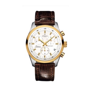 Ceas Atlantic 65451.43.21 – Quartz Elvețian – 42 mm – Bicolor (Argintiu/Auriu) – Rezistență 50 m – Brățară Oțel