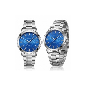 Ceas Bărbătesc Geneva Blue - Oțel Inoxidabil, 41mm | WZ4790 - Img 2