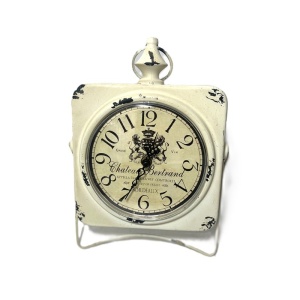 Ceas de Masă cu Aspect Vintage | Formă Patrată de Ceas de Buzunar | Model WZ4343 | WatchZone
